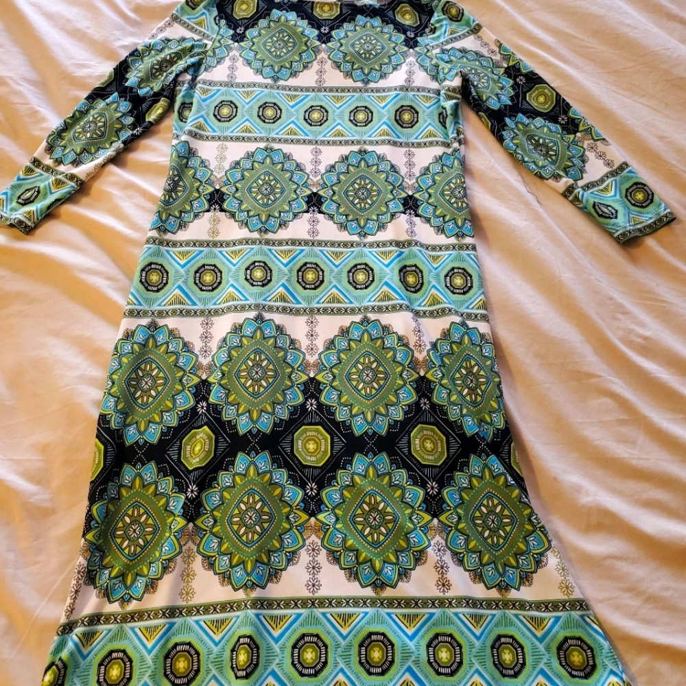 3/4 sleeve above the knee dress